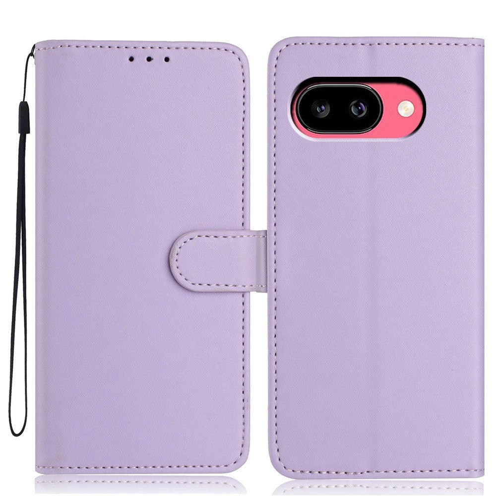 Google Pixel 10a EIDERWOOD Kunstlæder Flip Cover m. Strop - Lilla