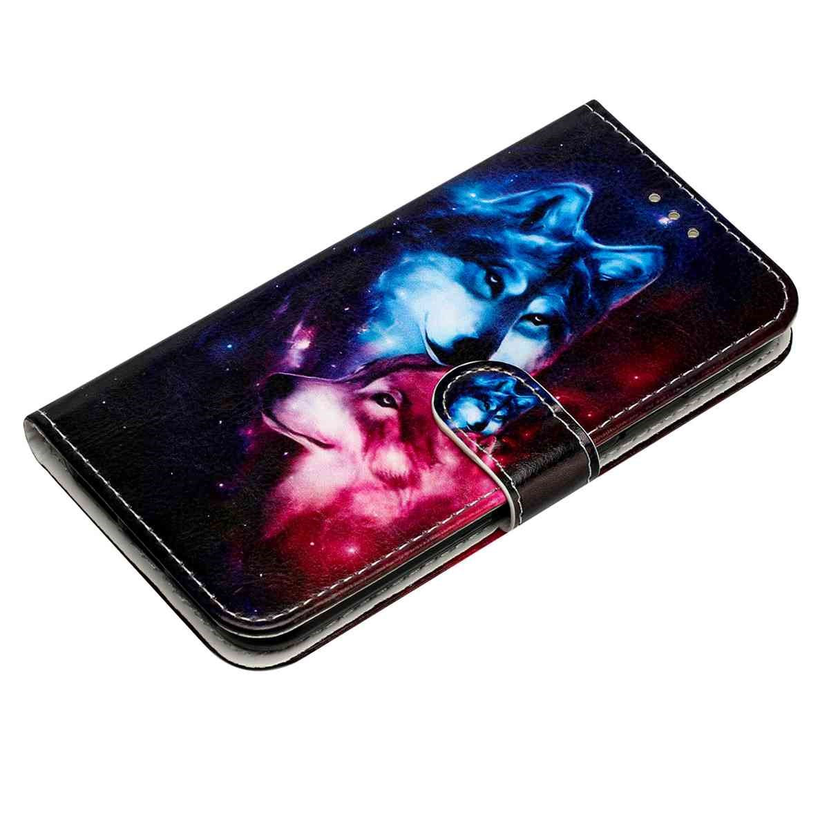 EIDERWOOD Samsung Galaxy A57 Kunstlæder Flip Cover - Mønster & Strop - Ulve