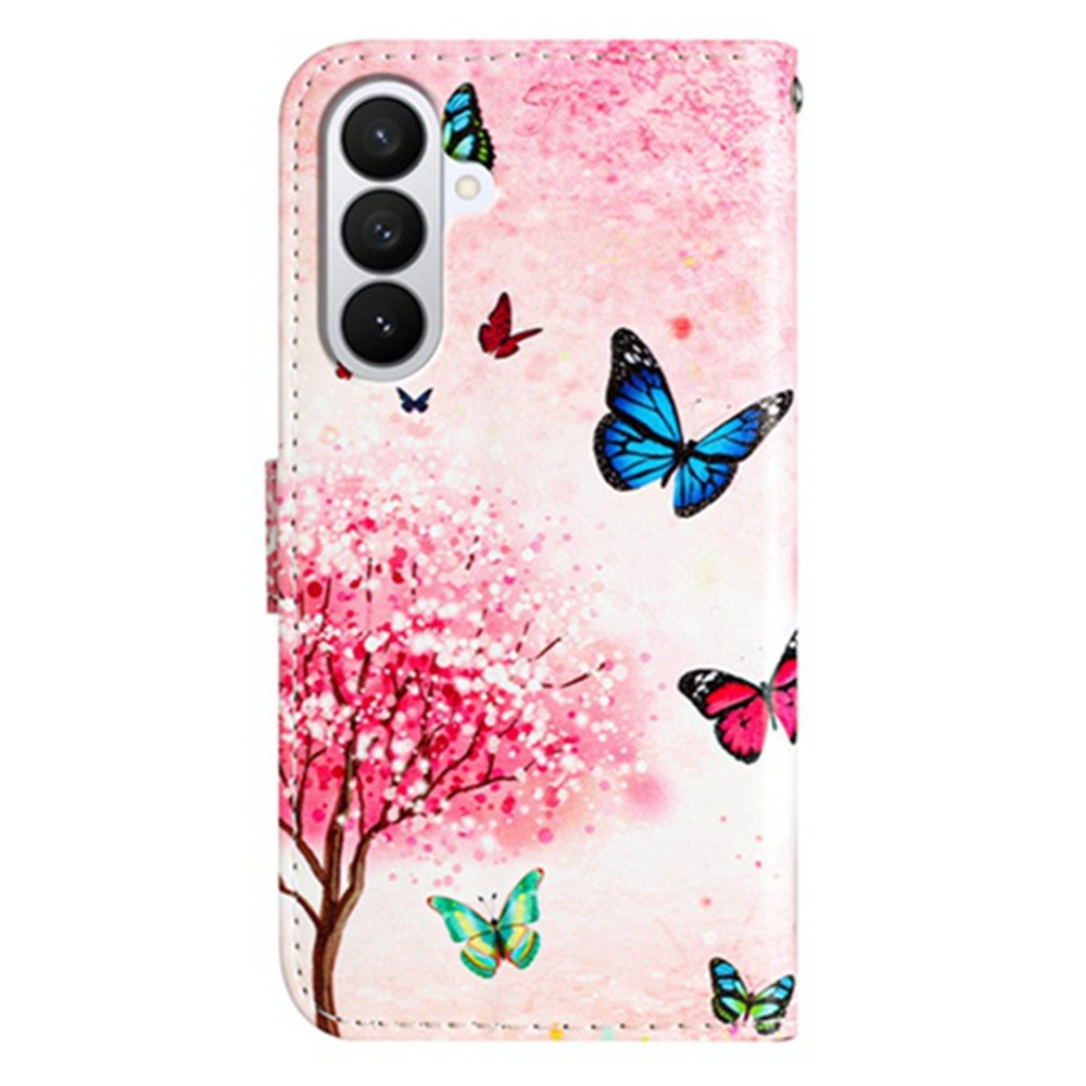 EIDERWOOD Samsung Galaxy A57 Kunstlæder Flip Cover - Mønster & Strop - Kirsebærtræ