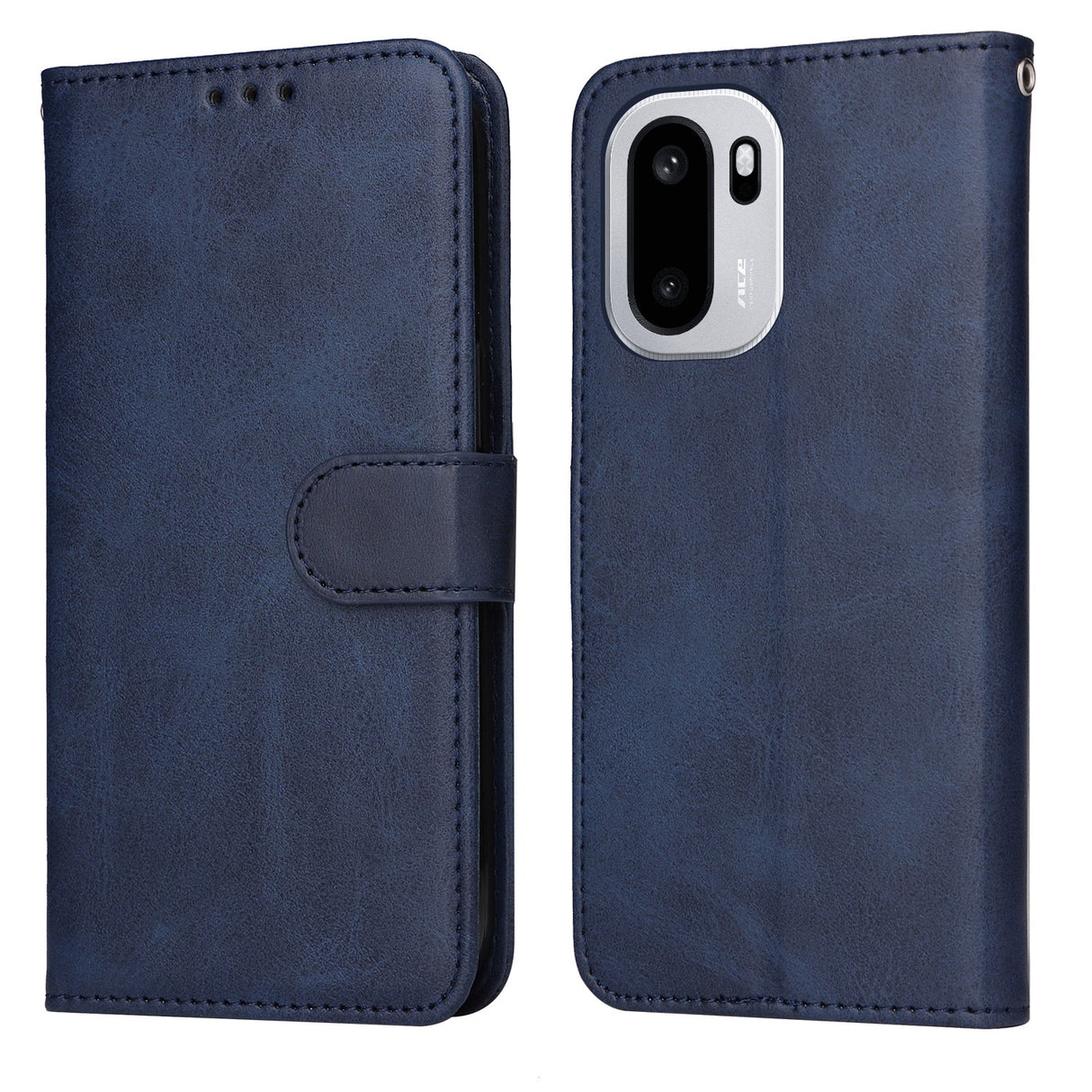 OnePlus 15R EIDERWOOD Kunstlæder Flip Cover - Strop - Blå