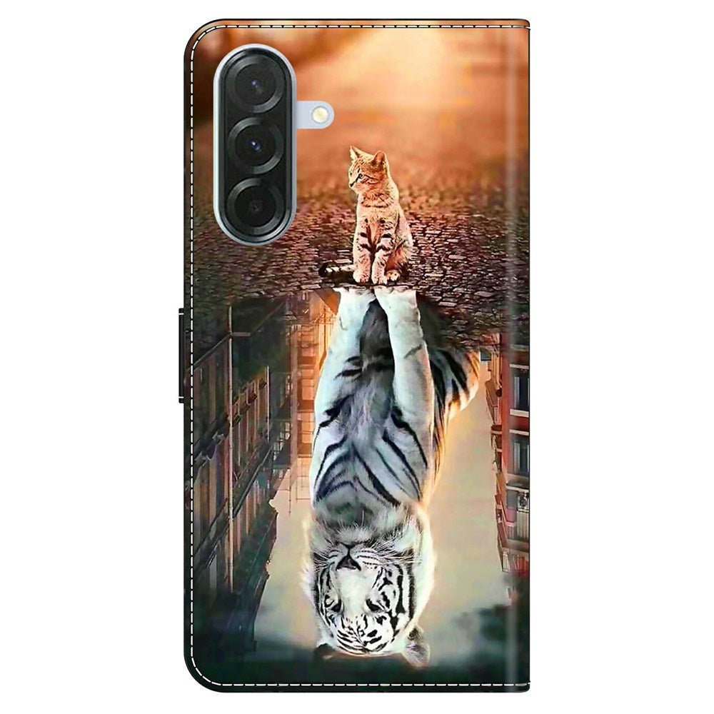 Samsung Galaxy A57 EIDERWOOD Flipcover m. Indbygget Kortholder & Ståfunktion - Kat & Tiger