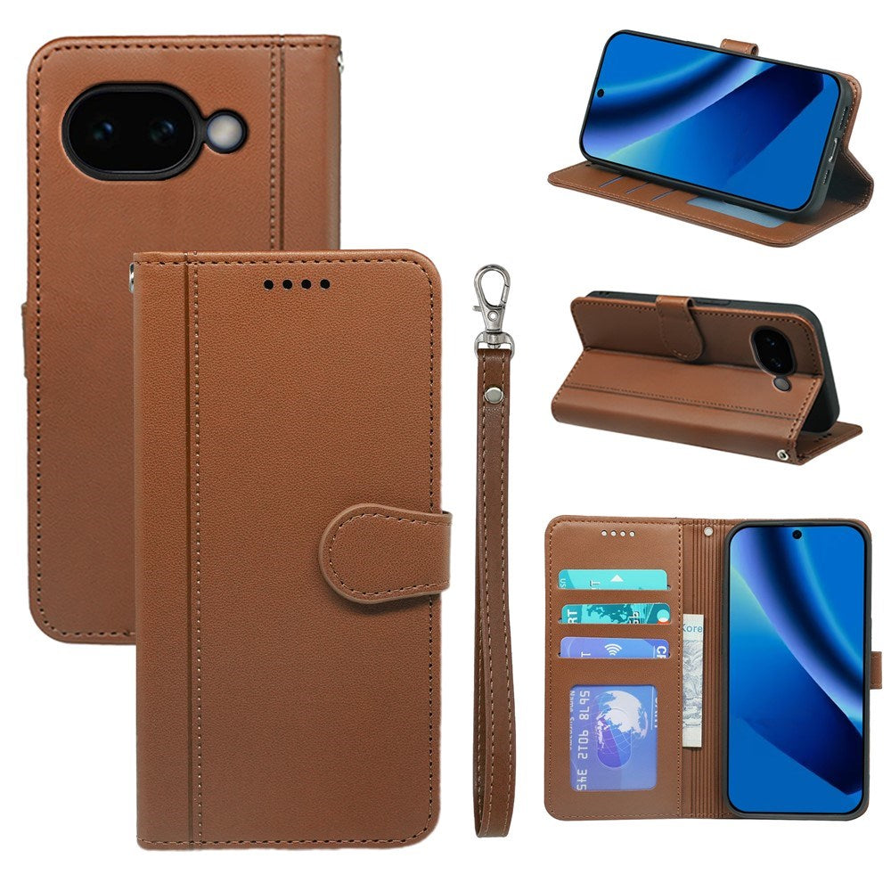 Google Pixel 10a EIDERWOOD Kunstlæder Flip Cover - Brun