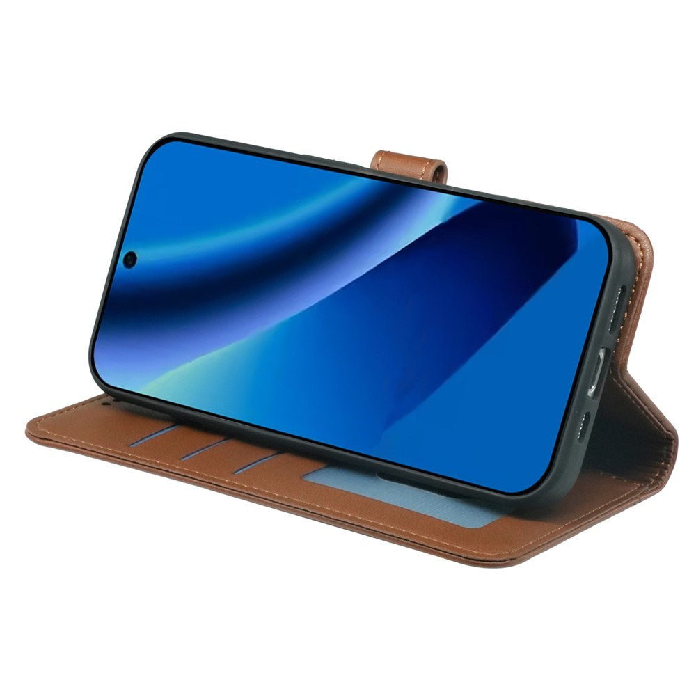 Google Pixel 10a EIDERWOOD Kunstlæder Flip Cover - Brun
