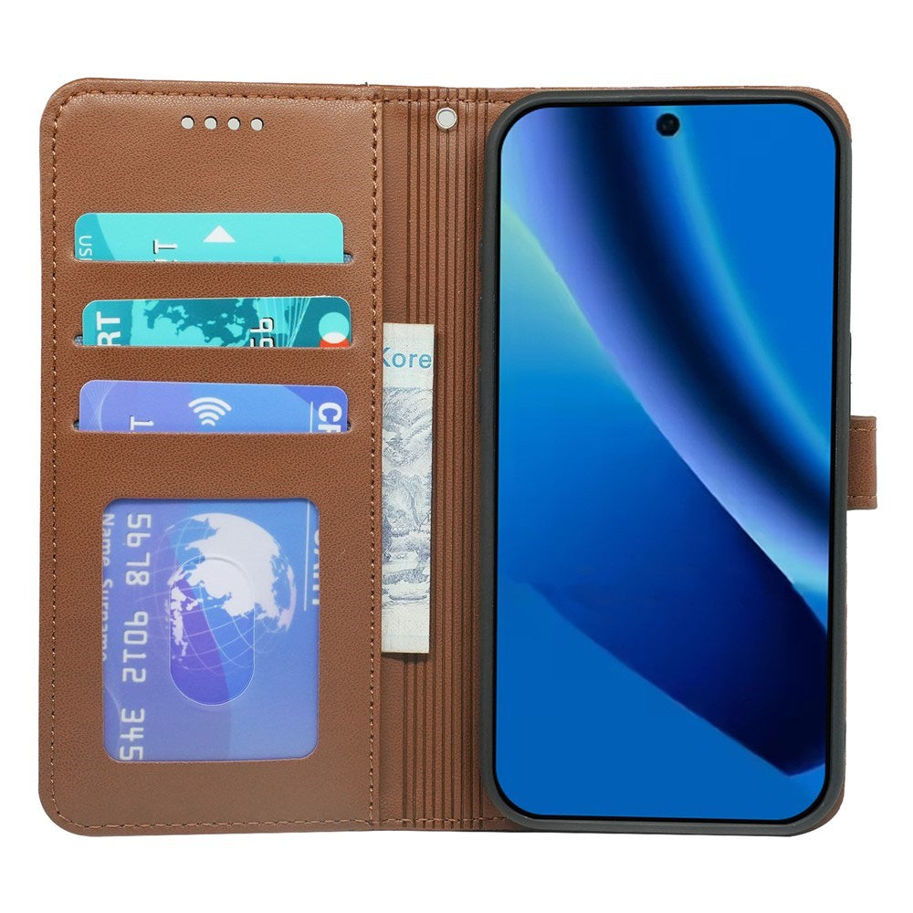 Google Pixel 10a EIDERWOOD Kunstlæder Flip Cover - Brun