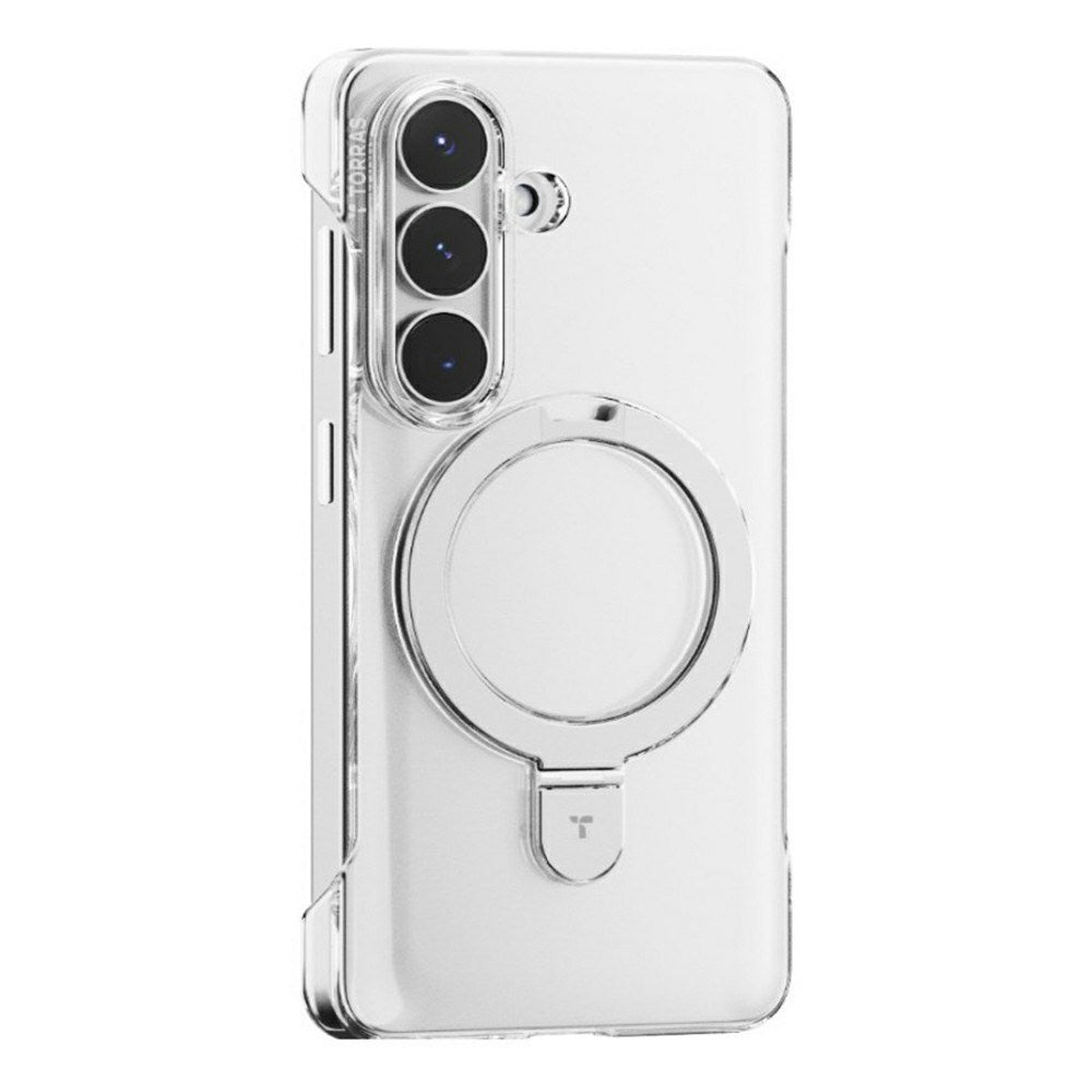 TORRAS Samsung Galaxy S26 Ostand Q1 Slim Cover m. Kickstand - MagSafe Kompatibel - Gennemsigtig