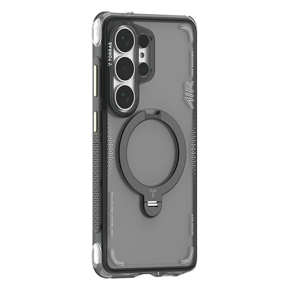 TORRAS Samsung Galaxy S26 Ultra Ostand Q3 Air Cover m. Kickstand - MagSafe Kompatibel - Sort