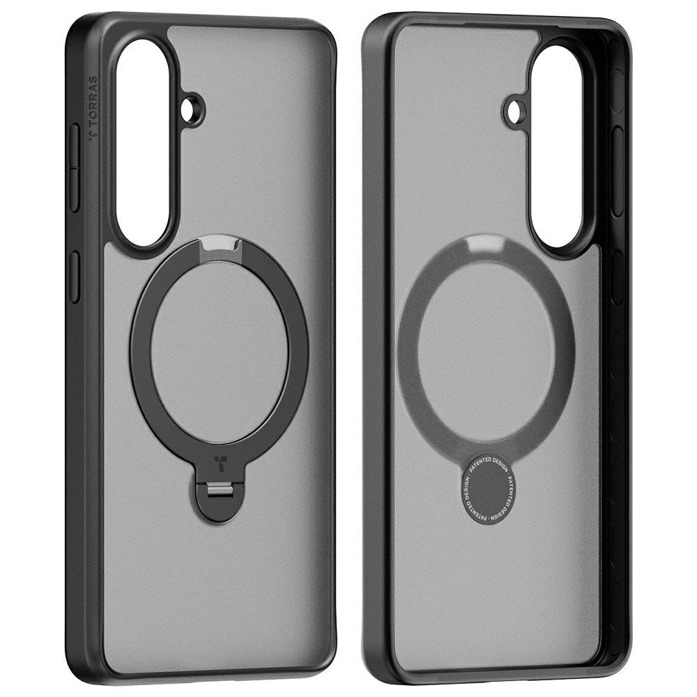 TORRAS Samsung Galaxy S26+ (Plus) Ostand Q3 Spin Cover m. Kickstand - MagSafe Kompatibel - Sort