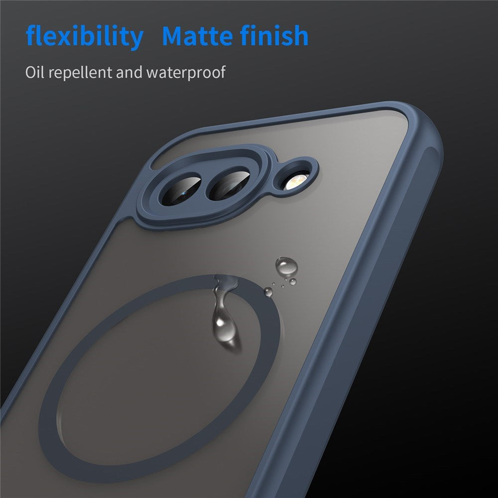 Google Pixel 10a EIDERWOOD Mat Hybrid Plast Bagside Cover - MagSafe Kompatibel - Blå