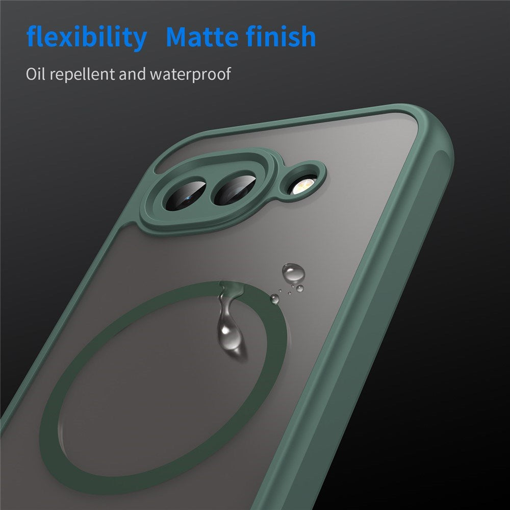 Google Pixel 10a EIDERWOOD Mat Hybrid Plast Bagside Cover - MagSafe Kompatibel - Grøn