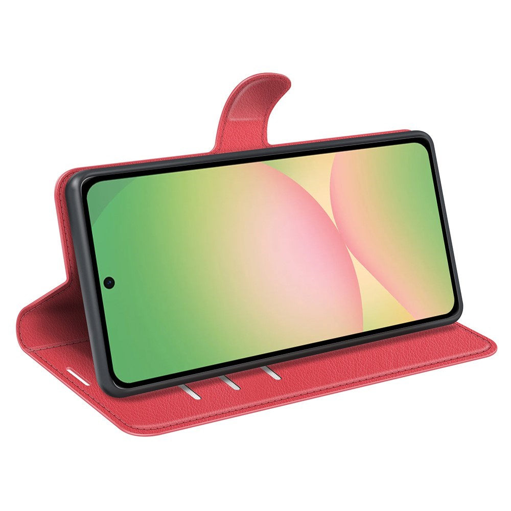 Samsung Galaxy A57 - EIDERWOOD Kunstlæder Flip Cover - Rød