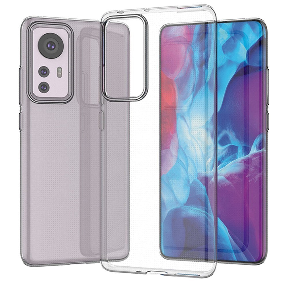 EIDERWOOD Xiaomi 12 / 12X Fleksibel Plastik Bagside Cover - Gennemsigtig