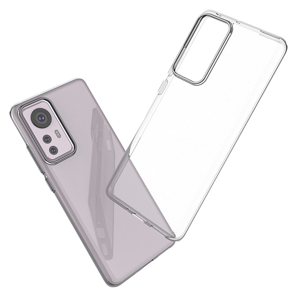 EIDERWOOD Xiaomi 12 / 12X Fleksibel Plastik Bagside Cover - Gennemsigtig