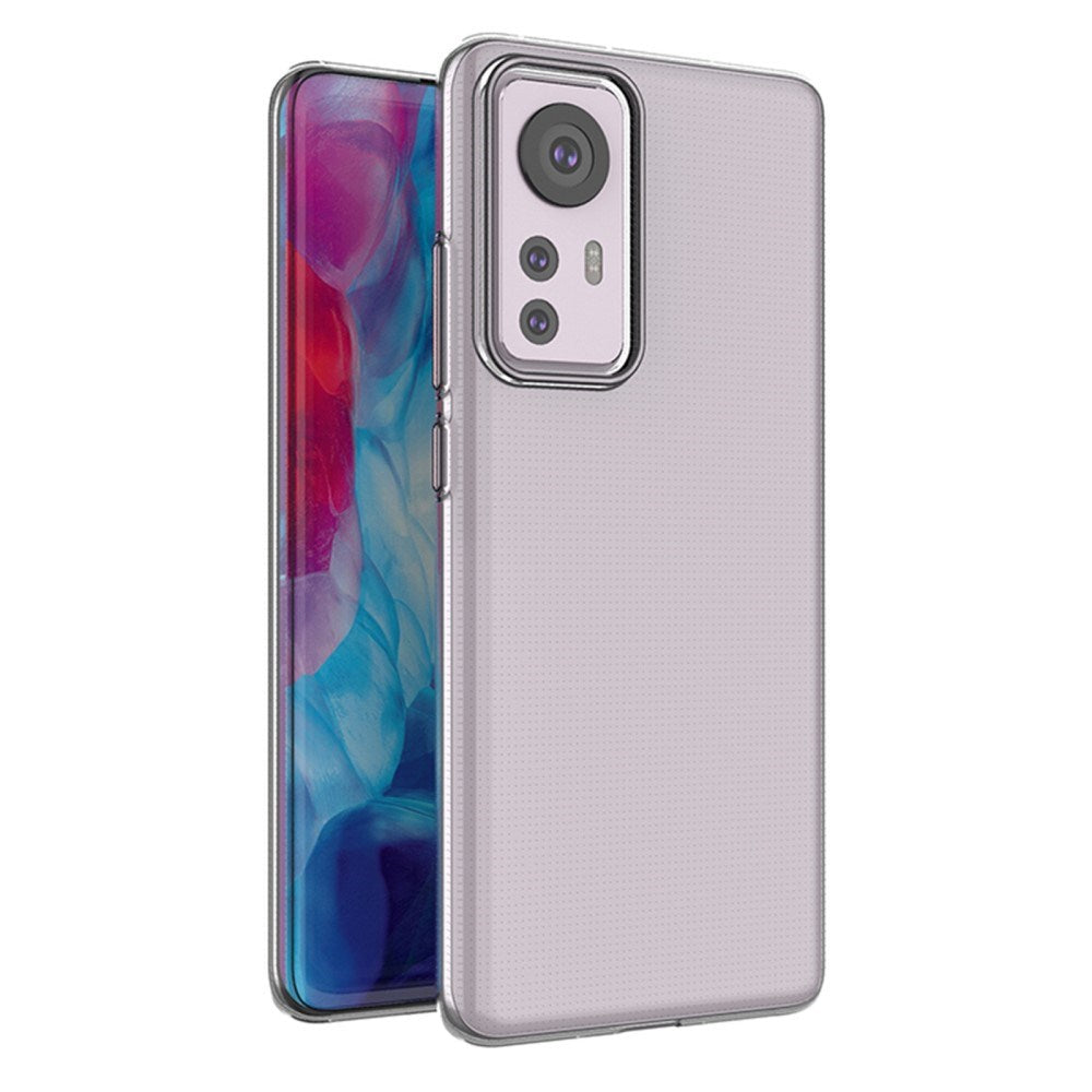 EIDERWOOD Xiaomi 12 / 12X Fleksibel Plastik Bagside Cover - Gennemsigtig
