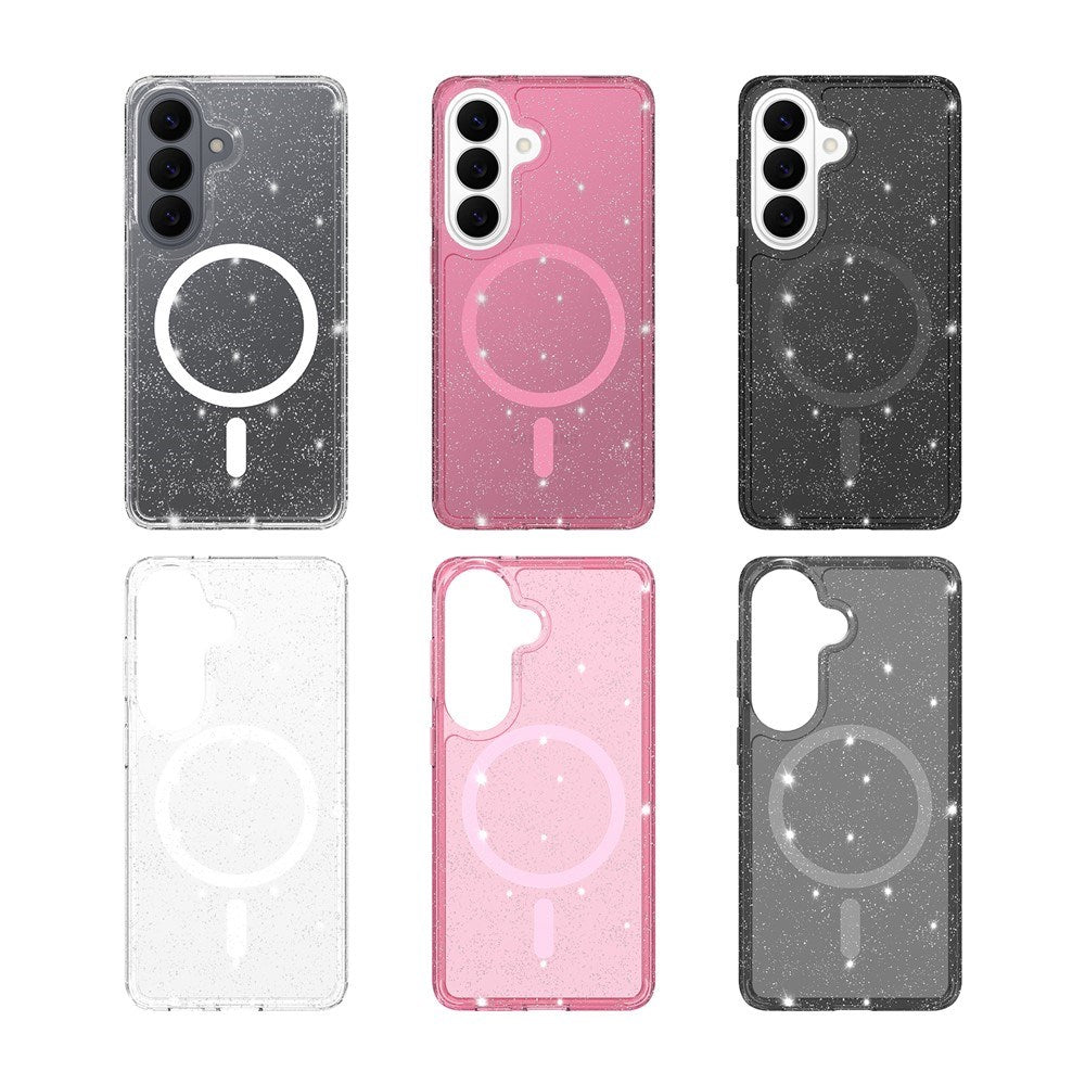 EIDERWOOD Samsung Galaxy S26 Plast Glitter Cover - MagSafe Kompatibel - Gennemsigtig