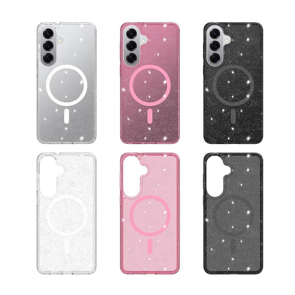 EIDERWOOD Samsung Galaxy S26+ (Plus) Plast Glitter Cover - MagSafe Kompatibel - Gennemsigtig