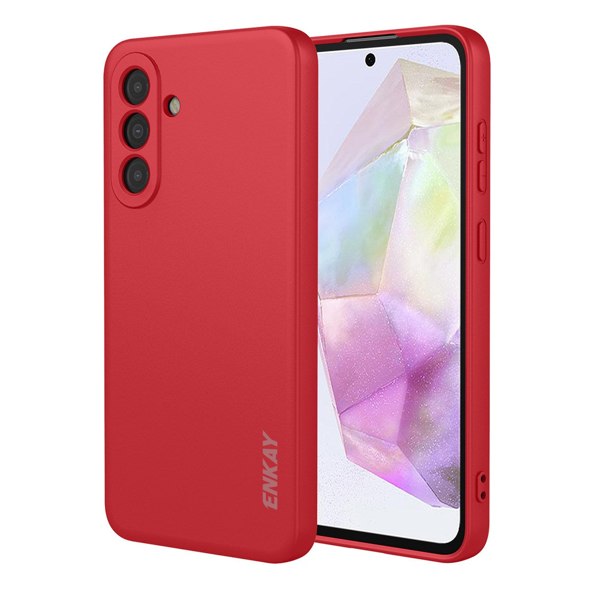 Samsung Galaxy A37 ENKAY Silikone Mobil Cover - Rød