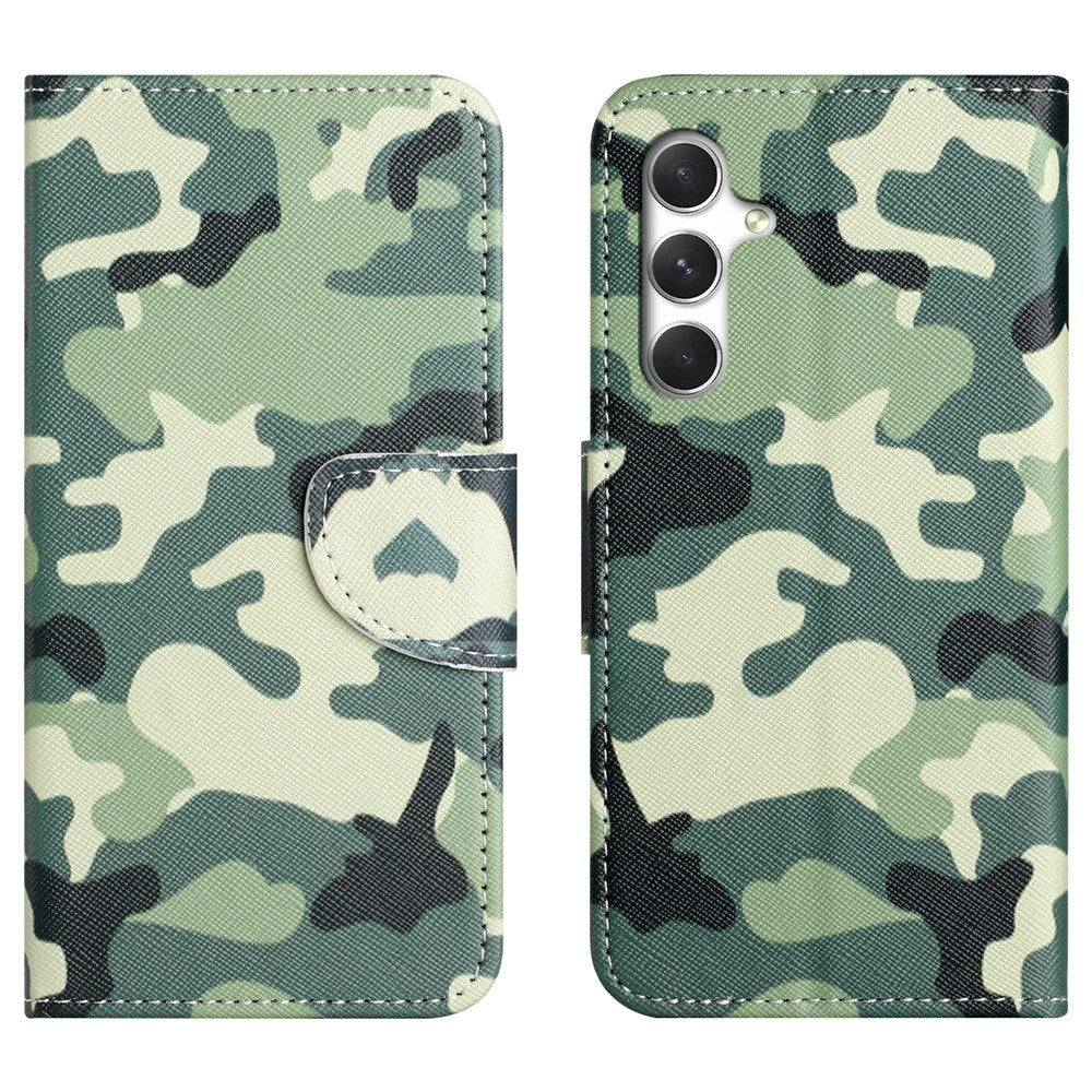 EIDERWOOD Samsung Galaxy S26 Kunstlæder Flip Cover - Mønster - Camouflage