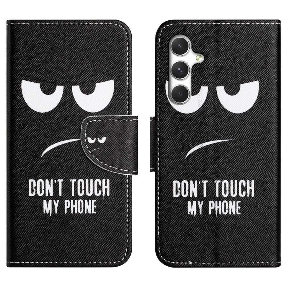 EIDERWOOD Samsung Galaxy S26+ (Plus) Kunstlæder Flip Cover - Mønster - Don't Touch My Phone