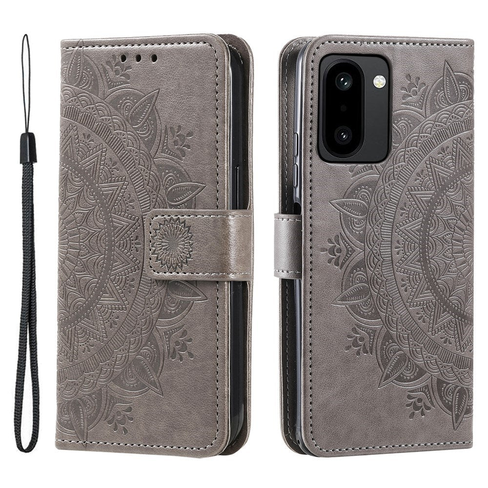 EIDERWOOD OnePlus 15R Kunstlæder Flip Cover - Mønster - Grå