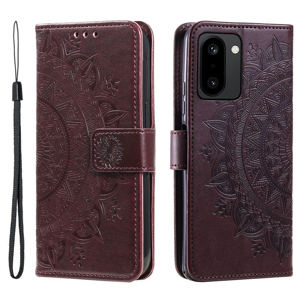 EIDERWOOD OnePlus 15R Kunstlæder Flip Cover - Mønster - Brun