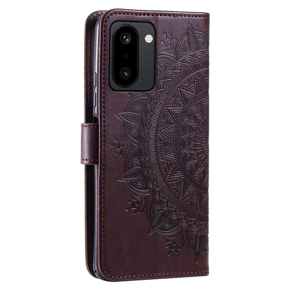 EIDERWOOD OnePlus 15R Kunstlæder Flip Cover - Mønster - Brun