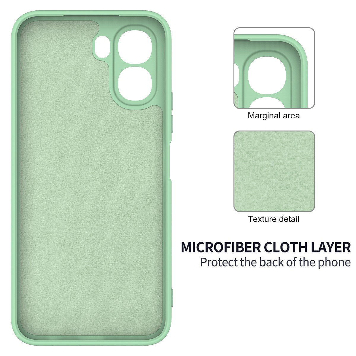 OPPO A6x EIDERWOOD Silikone Bagside Cover m. Strop - Grøn