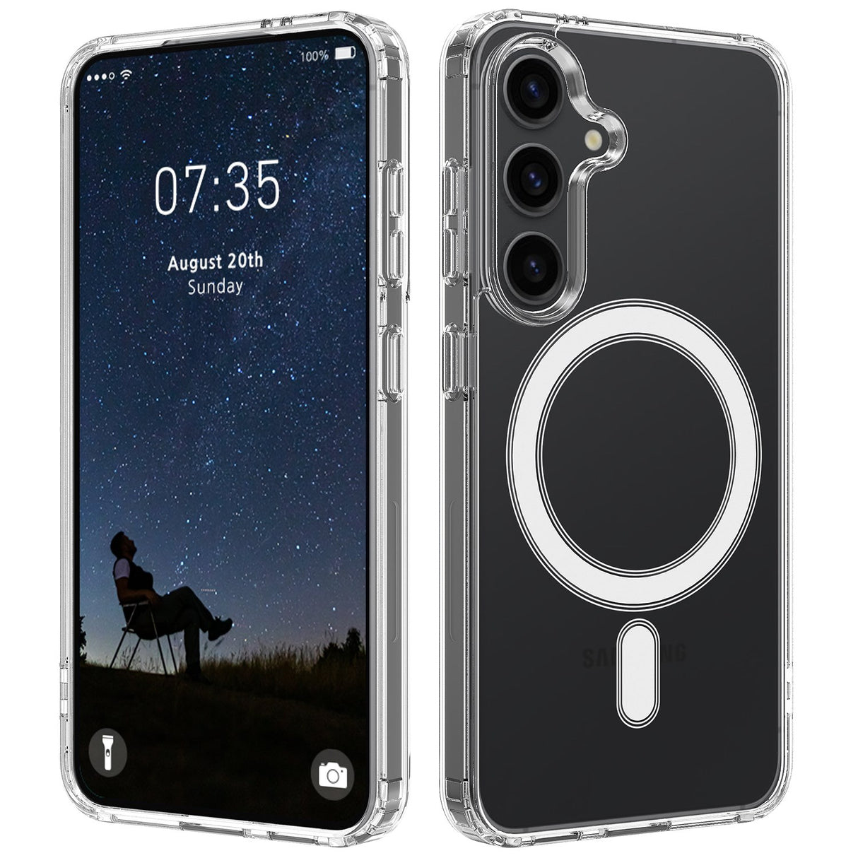 Samsung Galaxy A57 EIDERWOOD Hybrid Mobilcover - MagSafe Kompatibel - Gennemsigtig