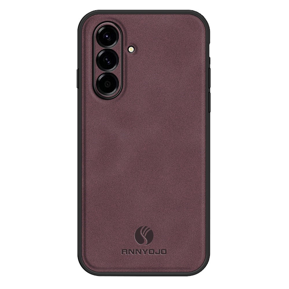 Samsung Galaxy A27 EIDERWOOD Hybrid Case med Kunstlæder - Vinrød
