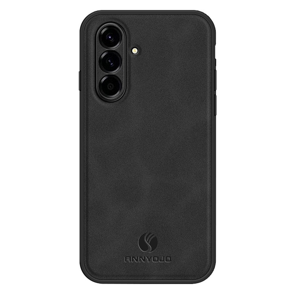 Samsung Galaxy A27 EIDERWOOD Hybrid Case med Kunstlæder - Sort