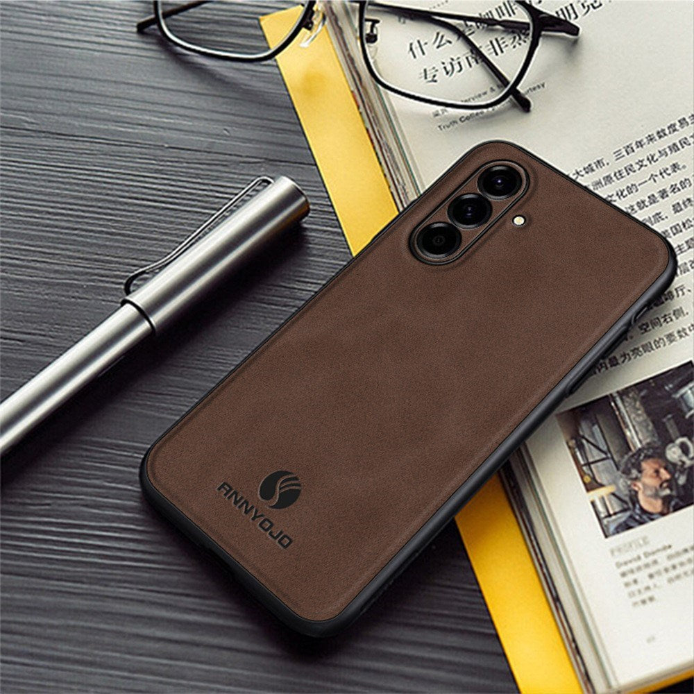 Samsung Galaxy A27 EIDERWOOD Hybrid Case med Kunstlæder - Sort