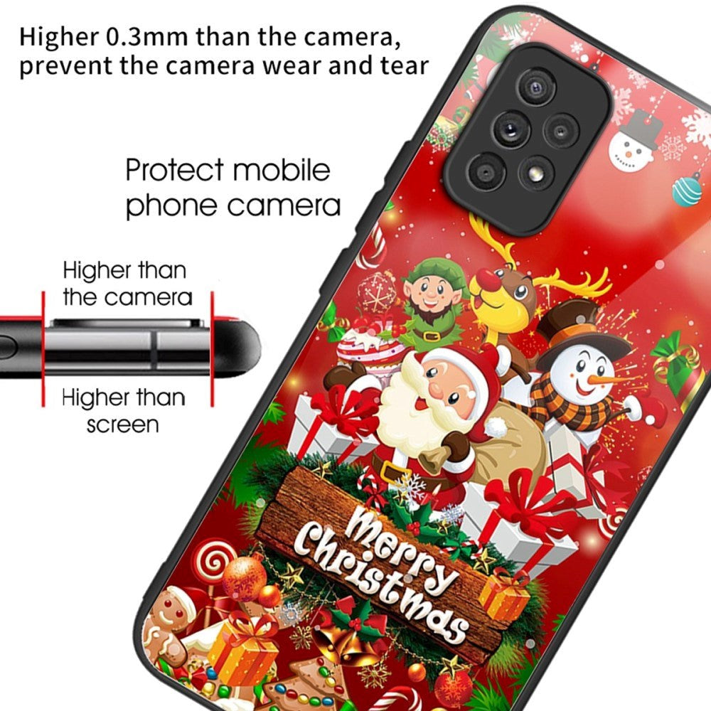 Samsung Galaxy A53 (5G) Jule Cover m. Glasbagside - Merry Christmas