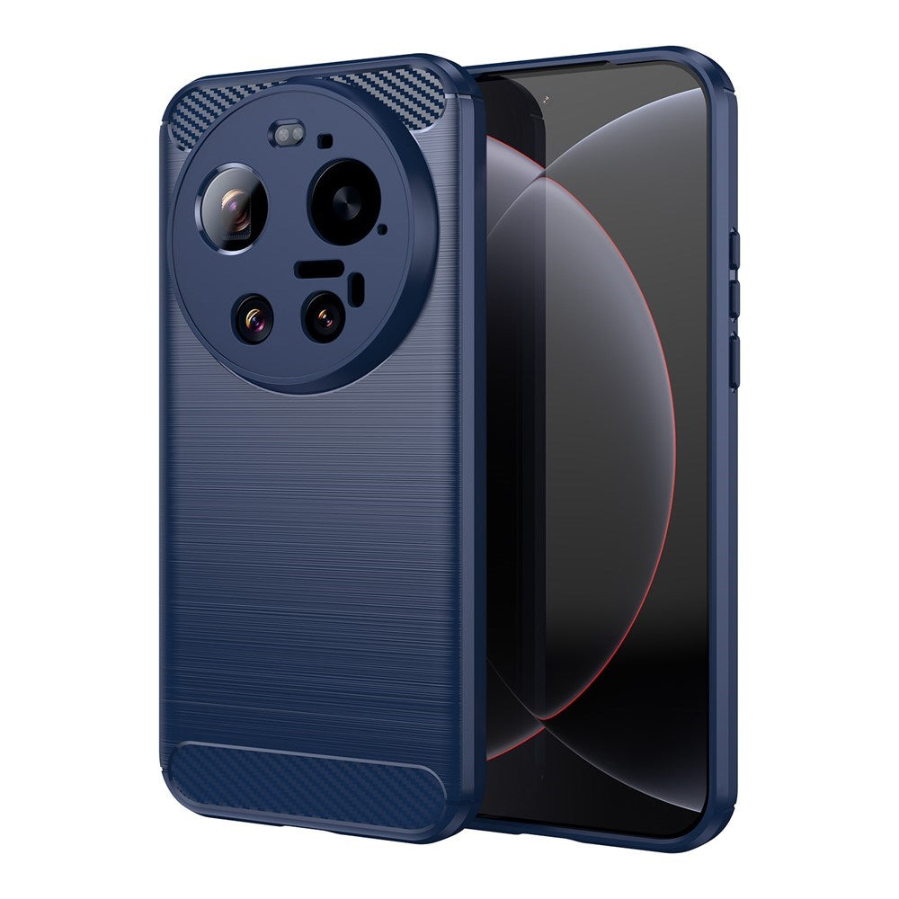 Xiaomi 17 Ultra EIDERWOOD Brushed Carbon Bagside Cover - Blå