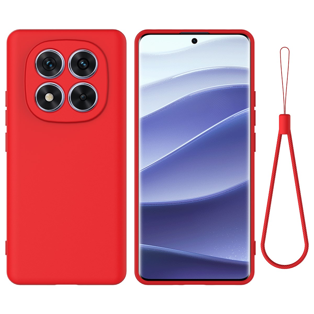 Xiaomi Redmi Note 15 Pro (5G) EIDERWOOD Silikone Bagside Cover m. Strop - Rød