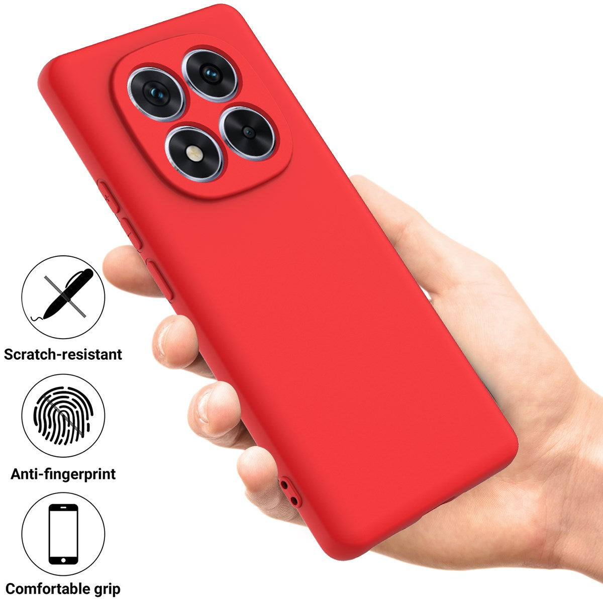 Xiaomi Redmi Note 15 Pro (5G) EIDERWOOD Silikone Bagside Cover m. Strop - Rød