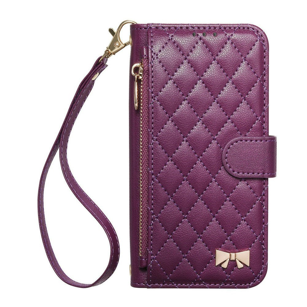 iPhone 18 Pro / 17 Pro EIDERWOOD Kunstlæder Flip Cover m. Tekstur - Lilla