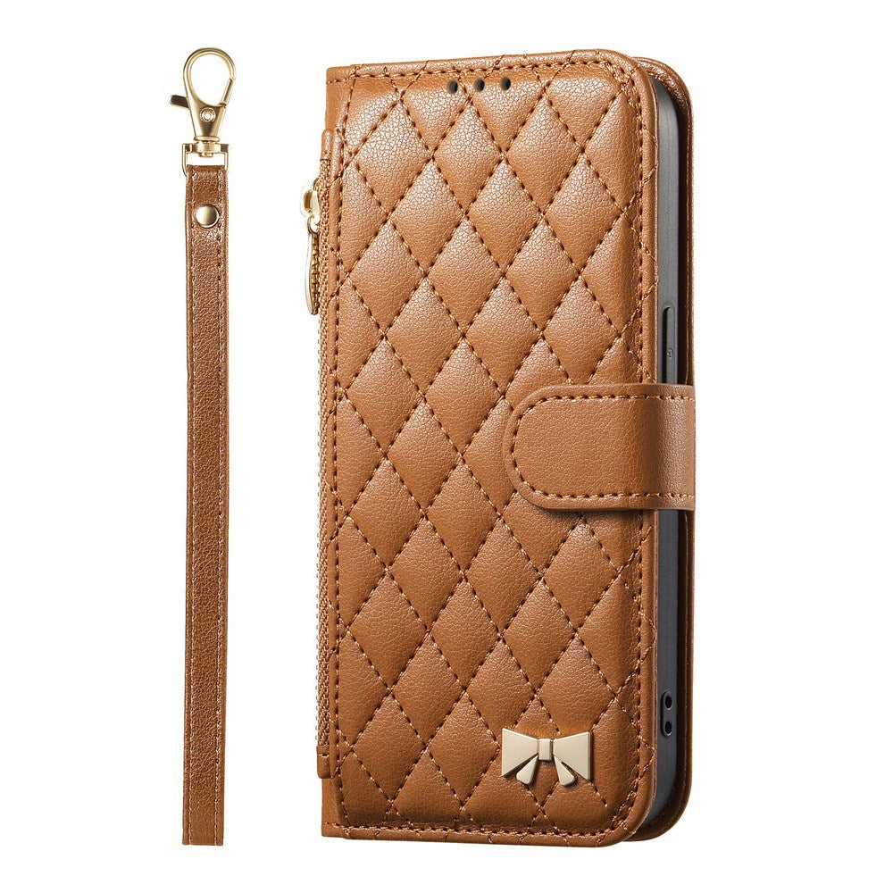 iPhone 18 Pro Max / 17 Pro Max EIDERWOOD Kunstlæder Flip Cover m. Tekstur - Brun