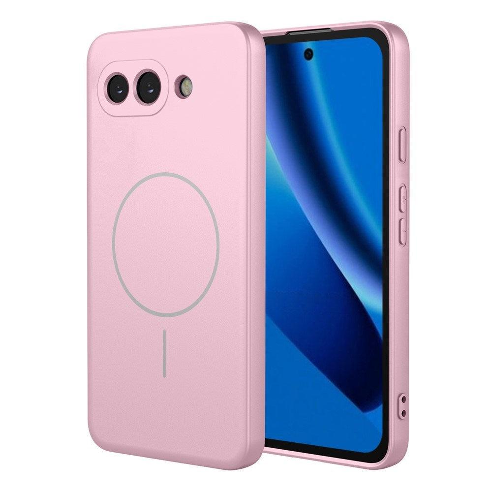 Google Pixel 10a EIDERWOOD Fleksibelt Plast Bagside Cover - MagSafe Kompatibel - Lyserød