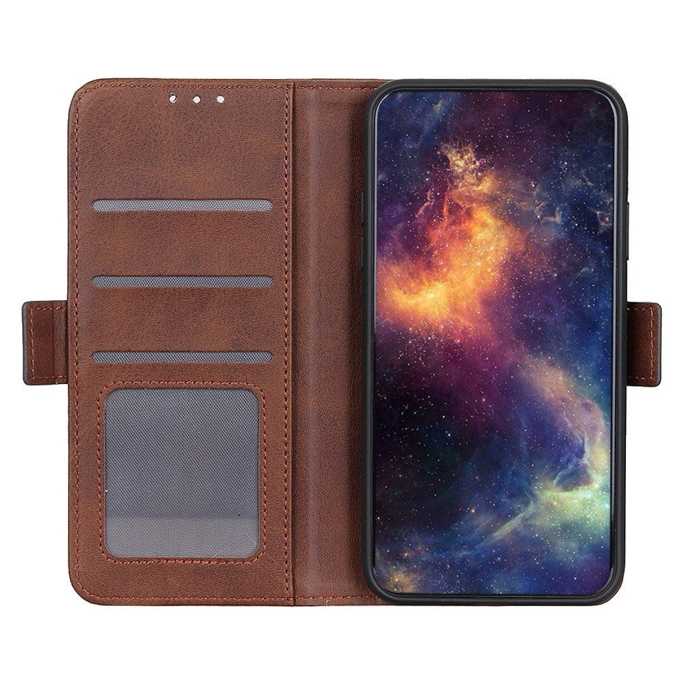Motorola Moto G77 / G67 EIDERWOOD Kunstlæder Mobilcover m. Kortholder - Brun
