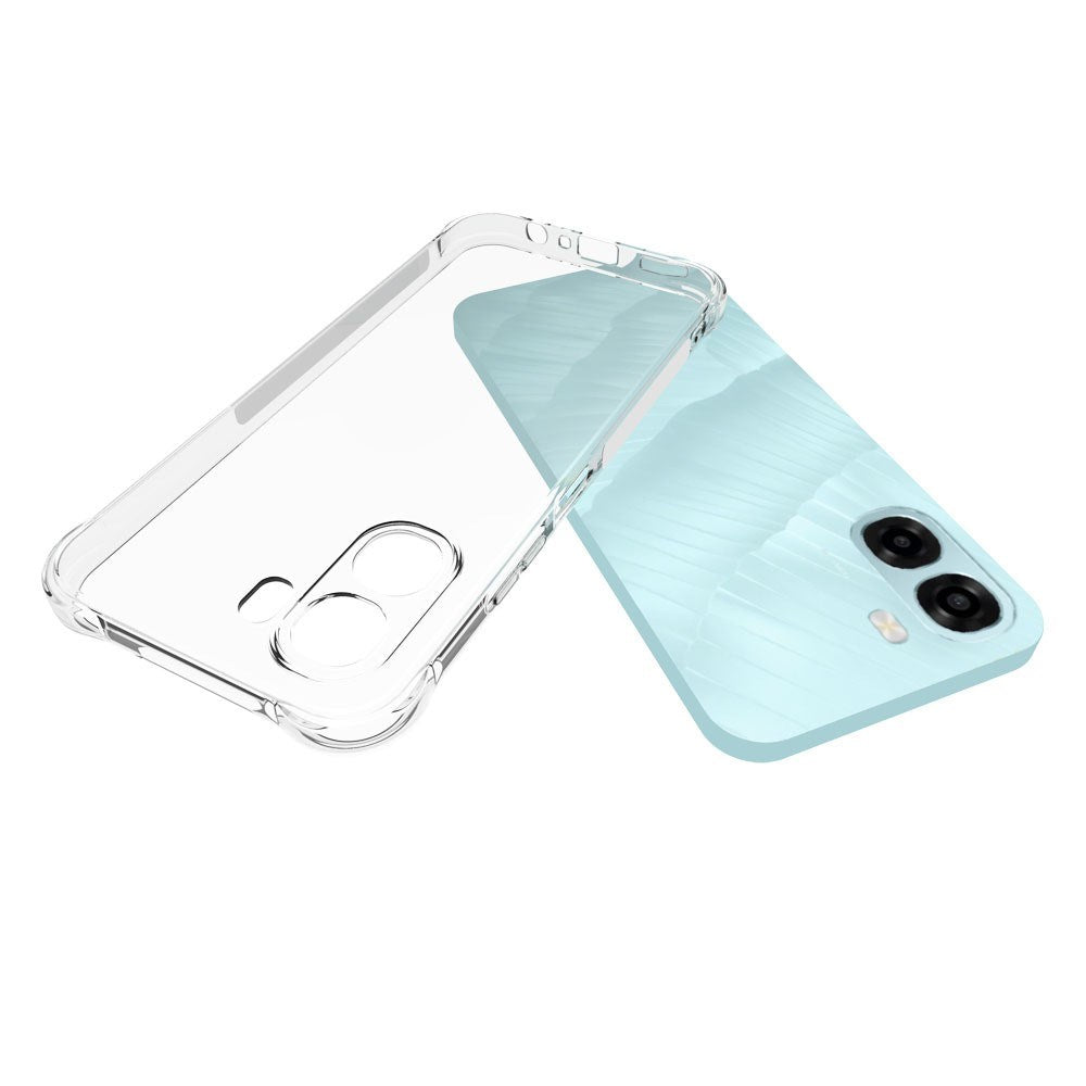 OPPO A6x EIDERWOOD Fleksibelt Plast Bagside Cover m. Forstærkede Hjørner - Gennemsigtig