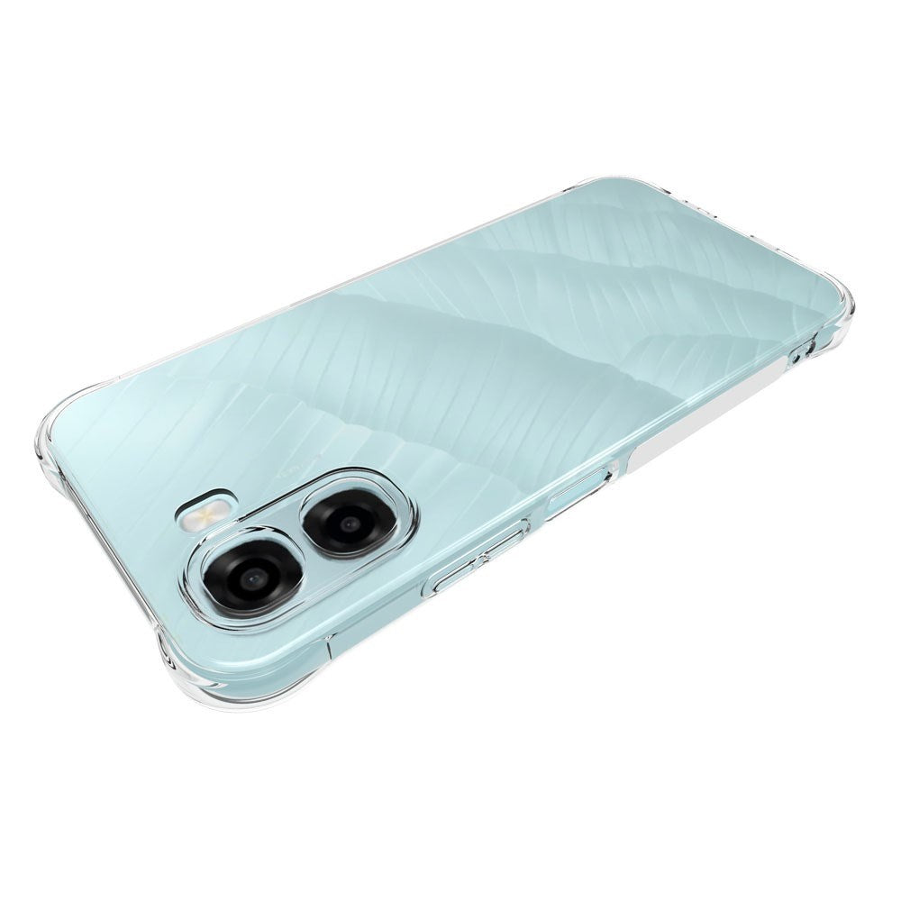 OPPO A6x EIDERWOOD Fleksibelt Plast Bagside Cover m. Forstærkede Hjørner - Gennemsigtig