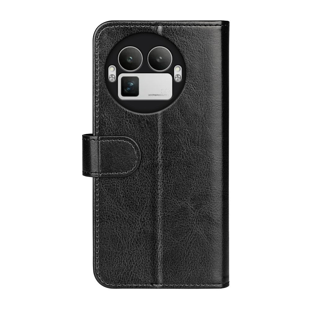Realme GT 8 Pro EIDERWOOD Kunstlæder Flip Cover - Sort