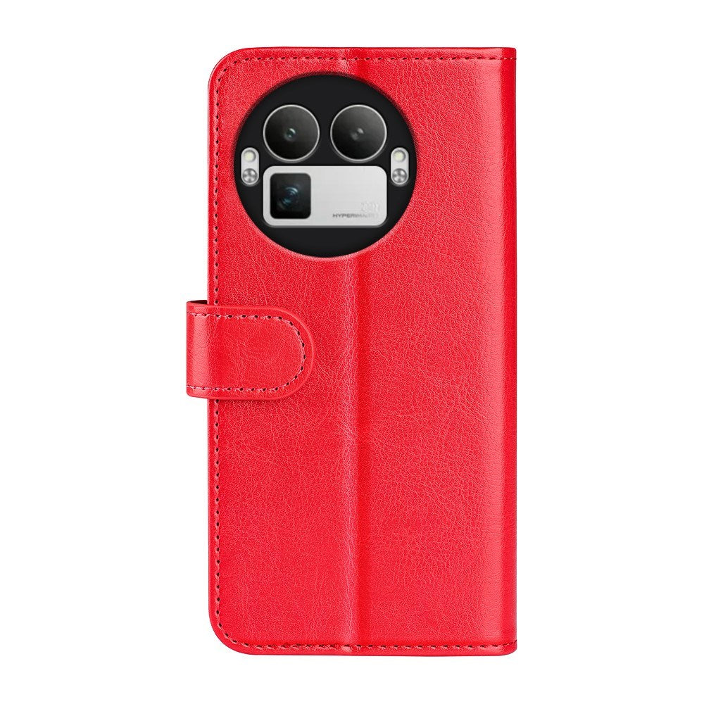 Realme GT 8 Pro EIDERWOOD Kunstlæder Flip Cover - Rød
