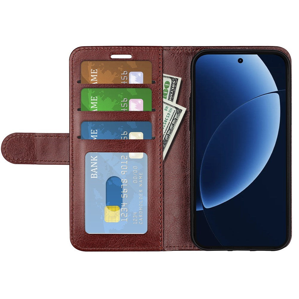 Realme GT 8 Pro EIDERWOOD Kunstlæder Flip Cover - Brun