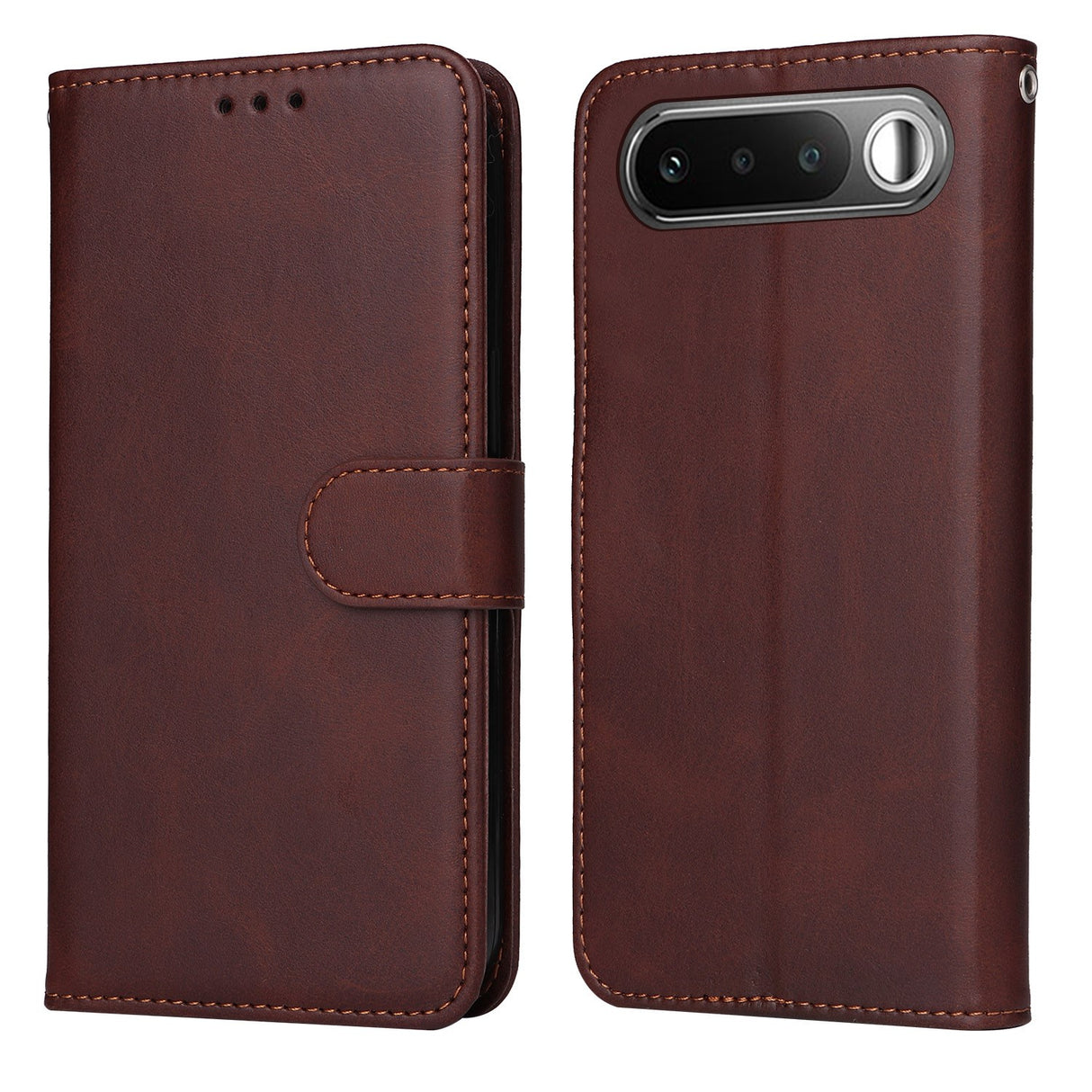 Realme 16 EIDERWOOD Kunstlæder Flip Cover inkl. Strop - Brun