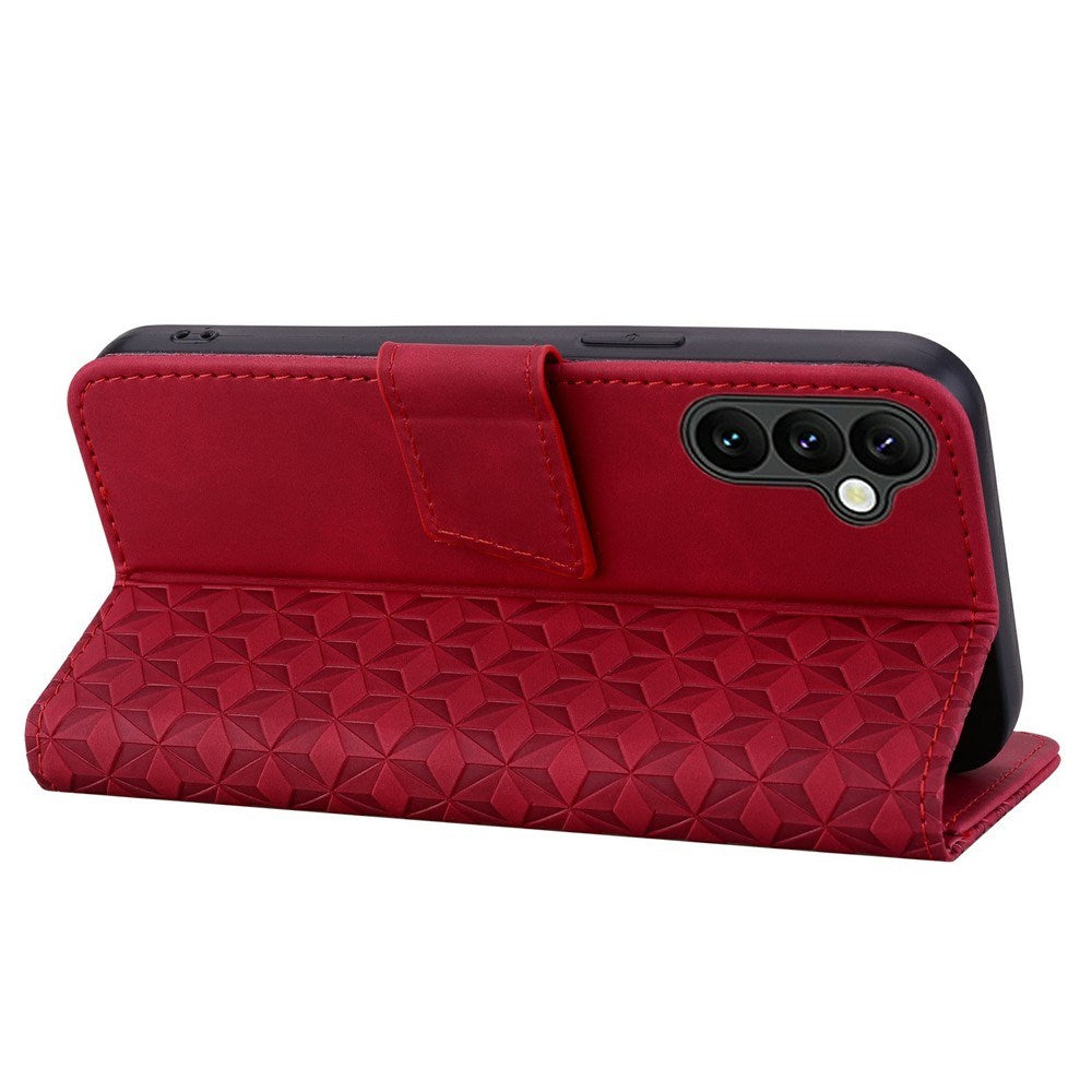 Samsung Galaxy A57 EIDERWOOD Mobilcover m. Tryk - Kortholder & Strop - Rød