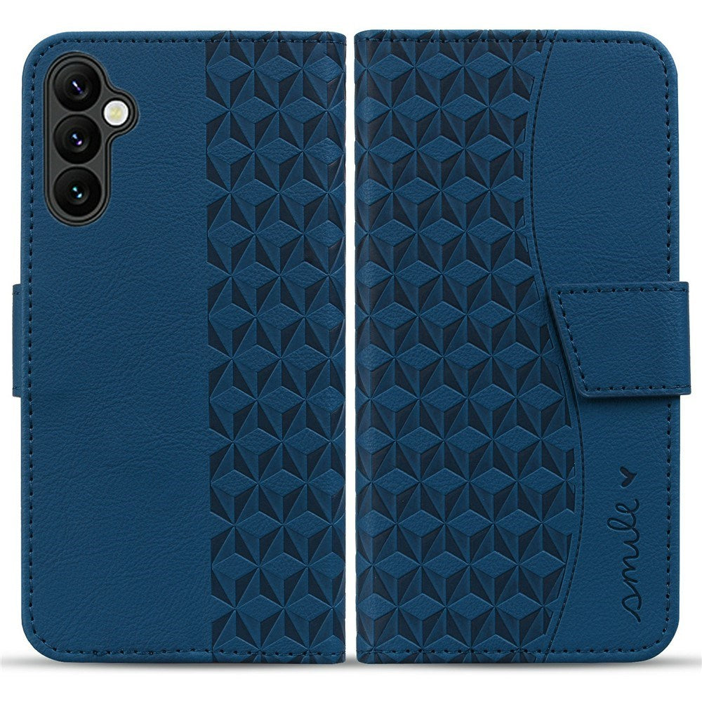 Samsung Galaxy A57 EIDERWOOD Mobilcover m. Tryk - Kortholder & Strop - Blå