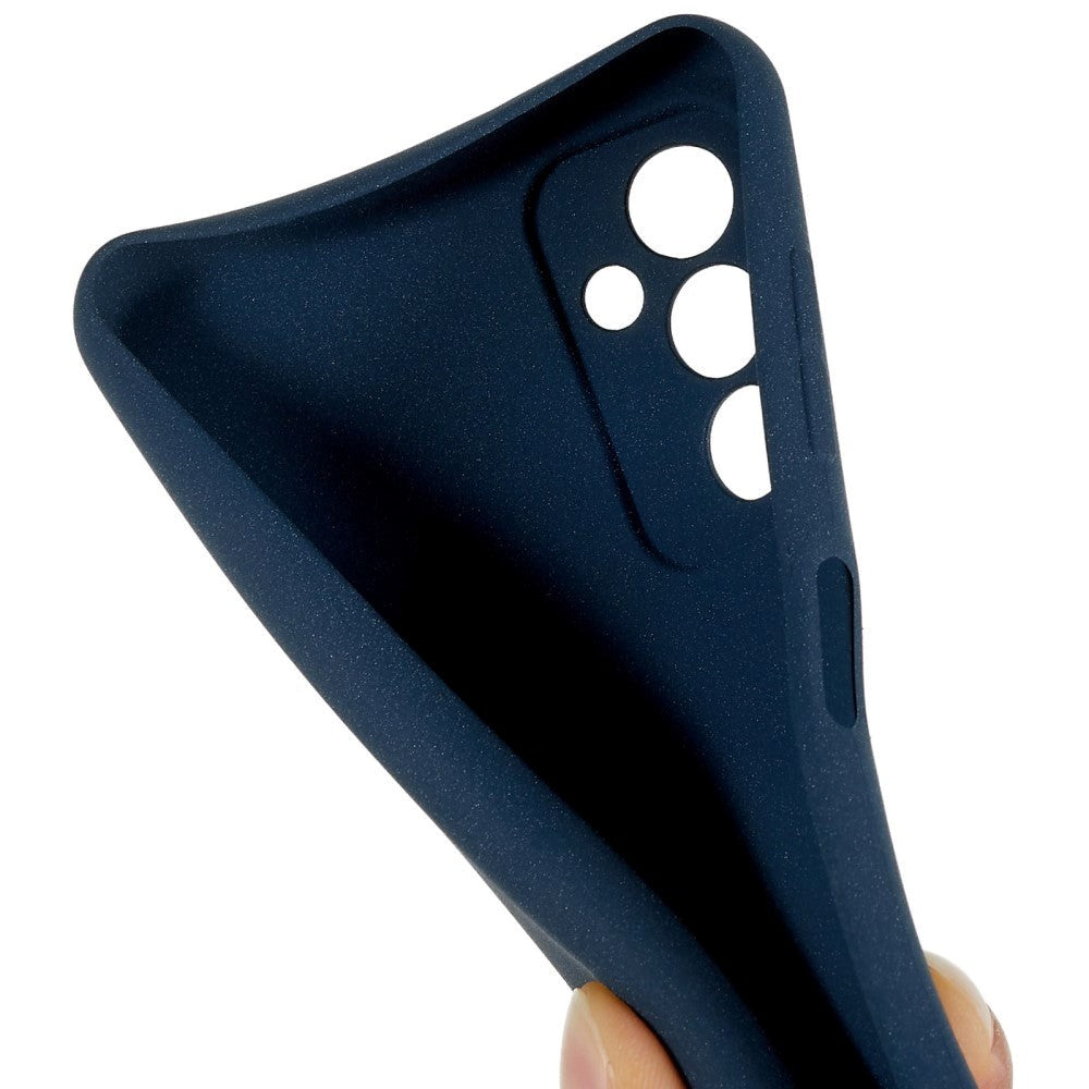 Samsung Galaxy M13 Matt fleksibelt plastbakdeksel - blå