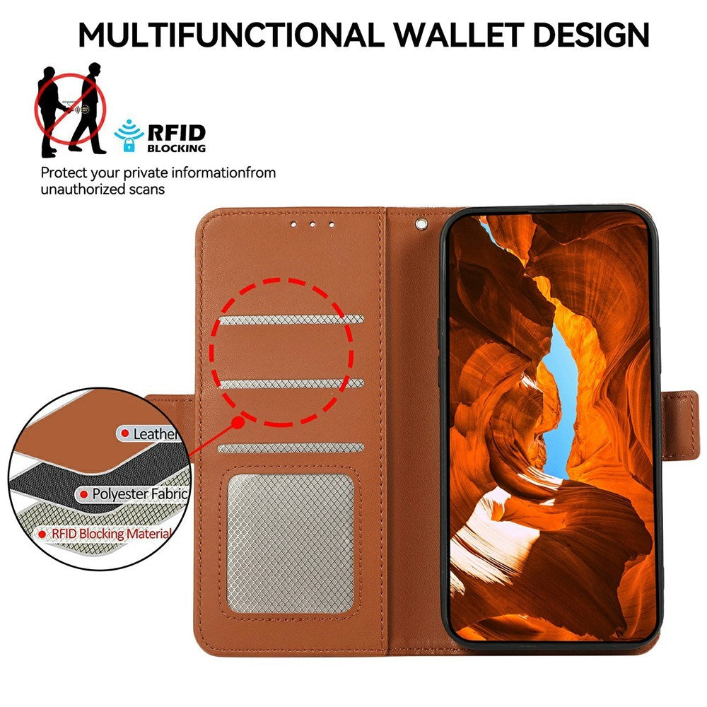 EIDERWOOD Google Pixel 11 / 11 Pro Flipcover - Indbygget RFID-Blocker & Kortholder - Brun