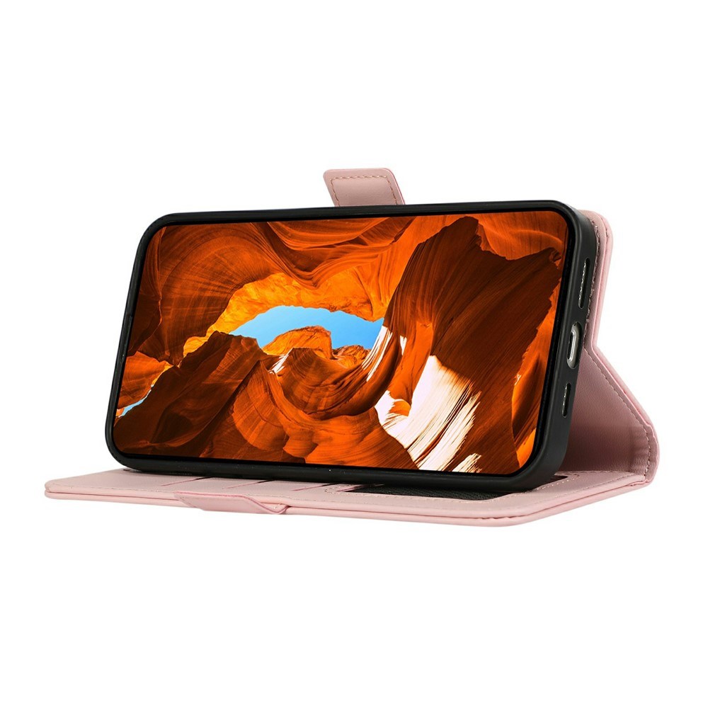 EIDERWOOD Google Pixel 11 Pro XL Flipcover - Indbygget RFID-Blocker & Kortholder - Pink