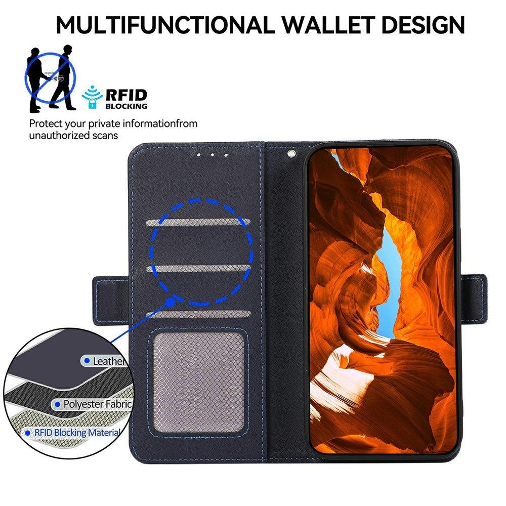 EIDERWOOD Google Pixel 11 Pro XL Flipcover - Indbygget RFID-Blocker & Kortholder - Mørkeblå